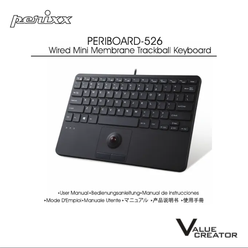 Imagen de la primera página del manual del dispositivo Periboard-526