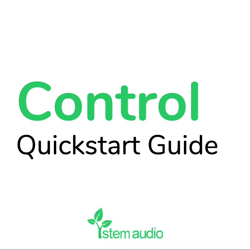Página nº 1 - Manual de usuario Stem Audio Control
