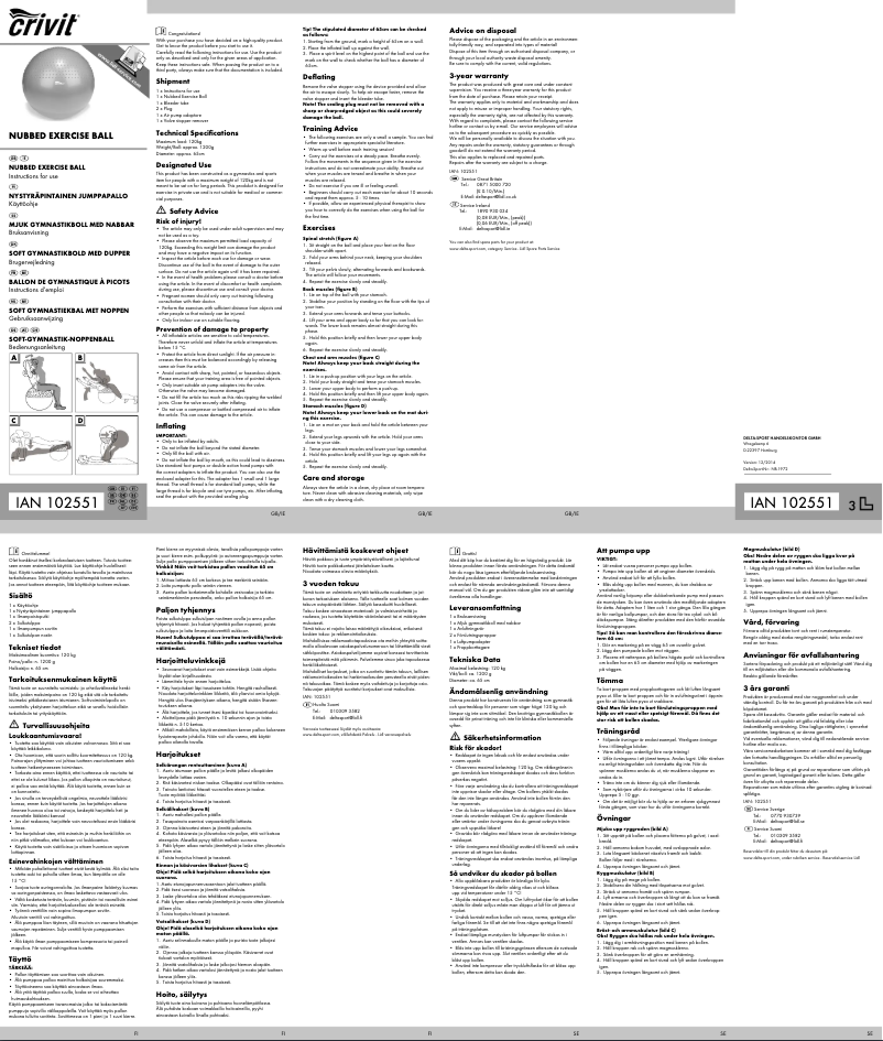 Imagen de la primera página del manual del dispositivo IAN 102551