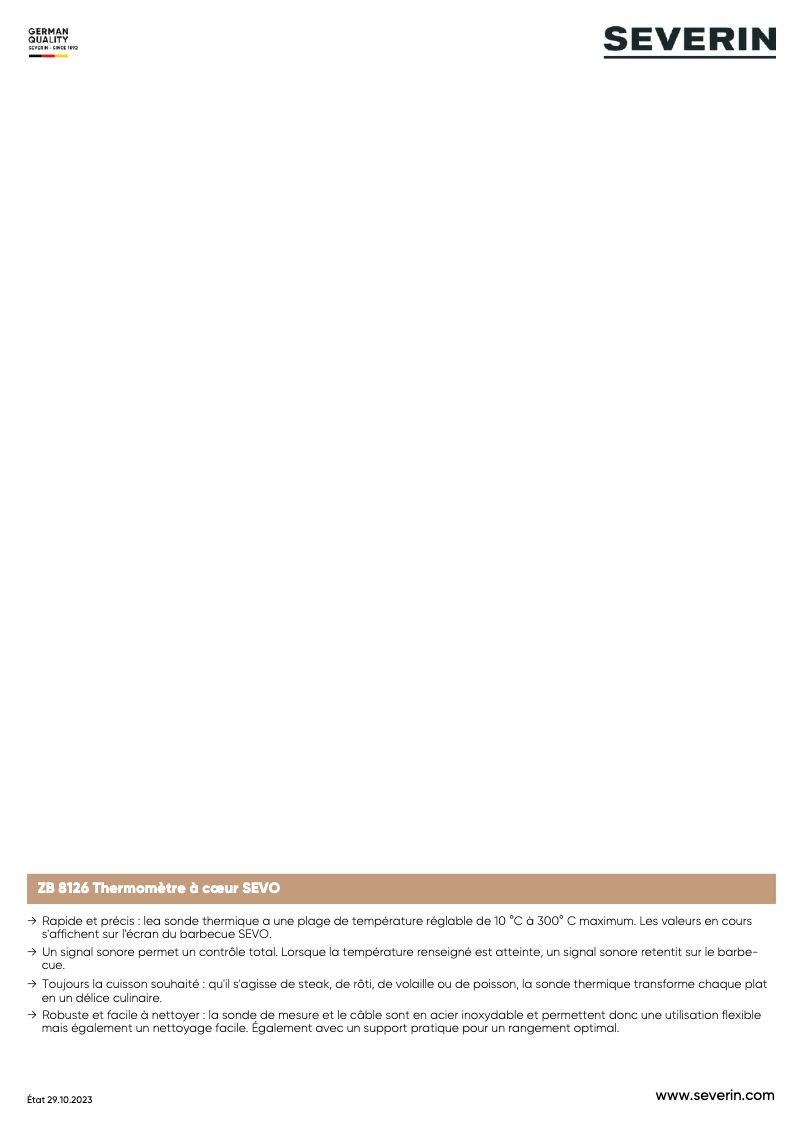 Imagen de la primera página del manual del dispositivo ZB 8126