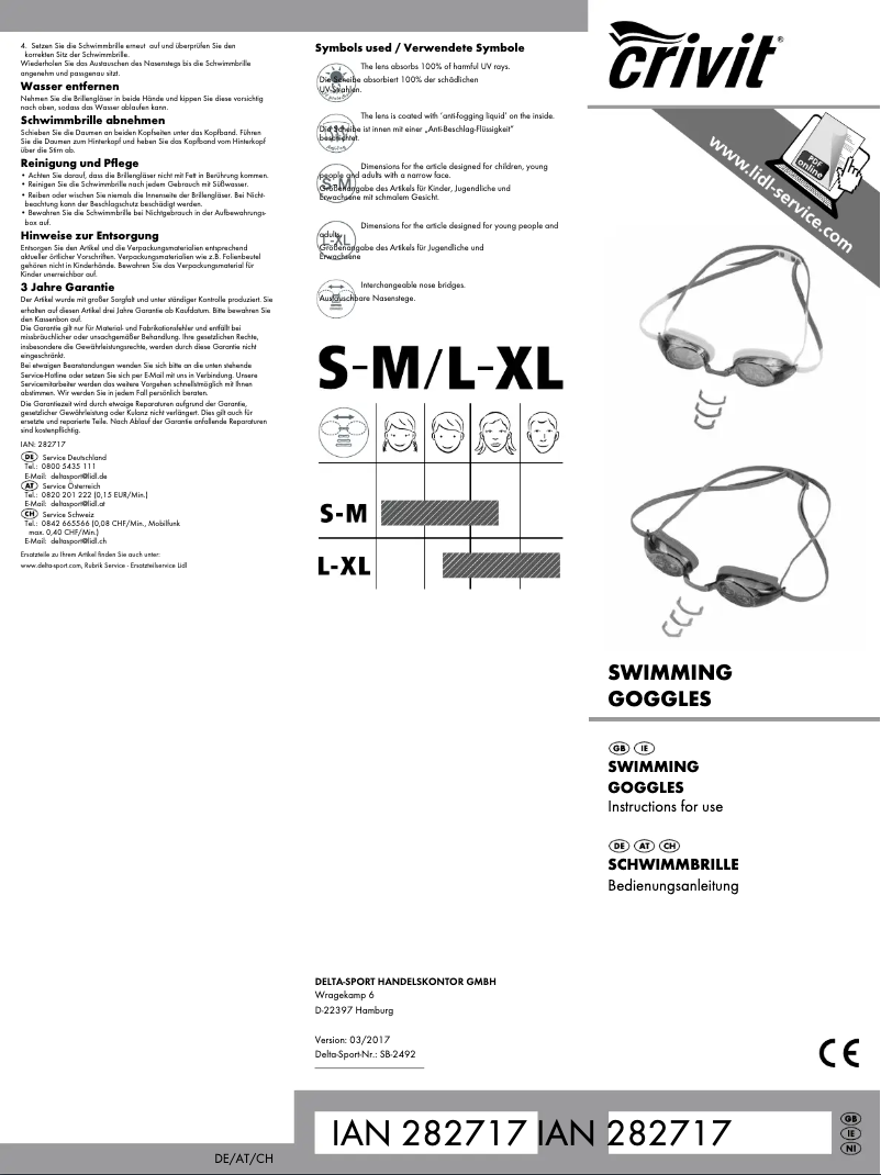 Página nº 1 - Manual de usuario Crivit IAN 282717