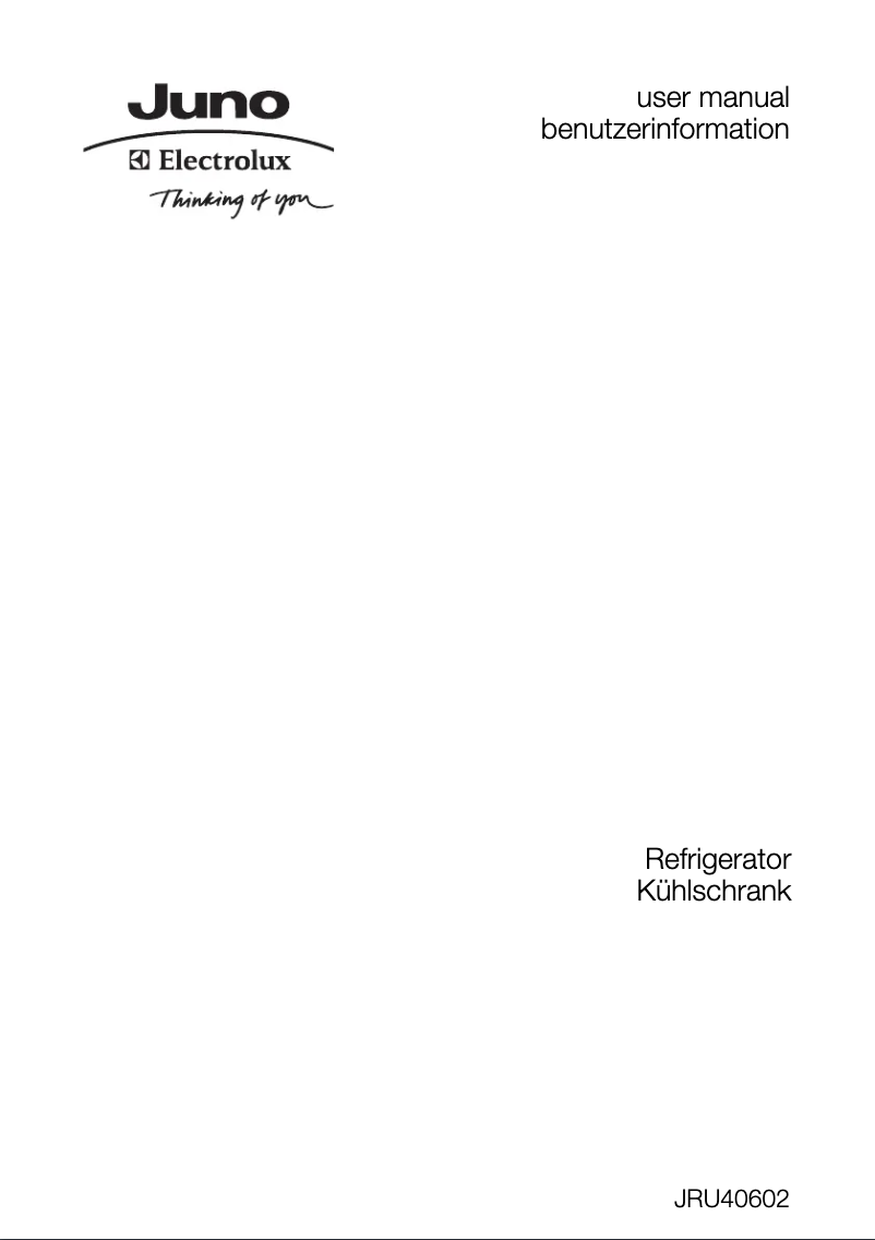 Imagen de la primera página del manual del dispositivo JRU40602