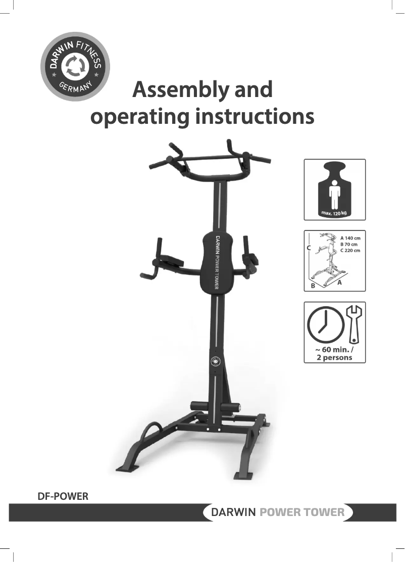 Imagen de la primera página del manual del dispositivo Power Tower