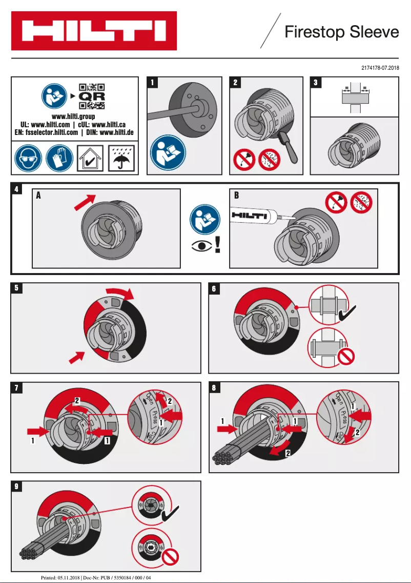Imagen de la primera página del manual del dispositivo CFS-SL GA