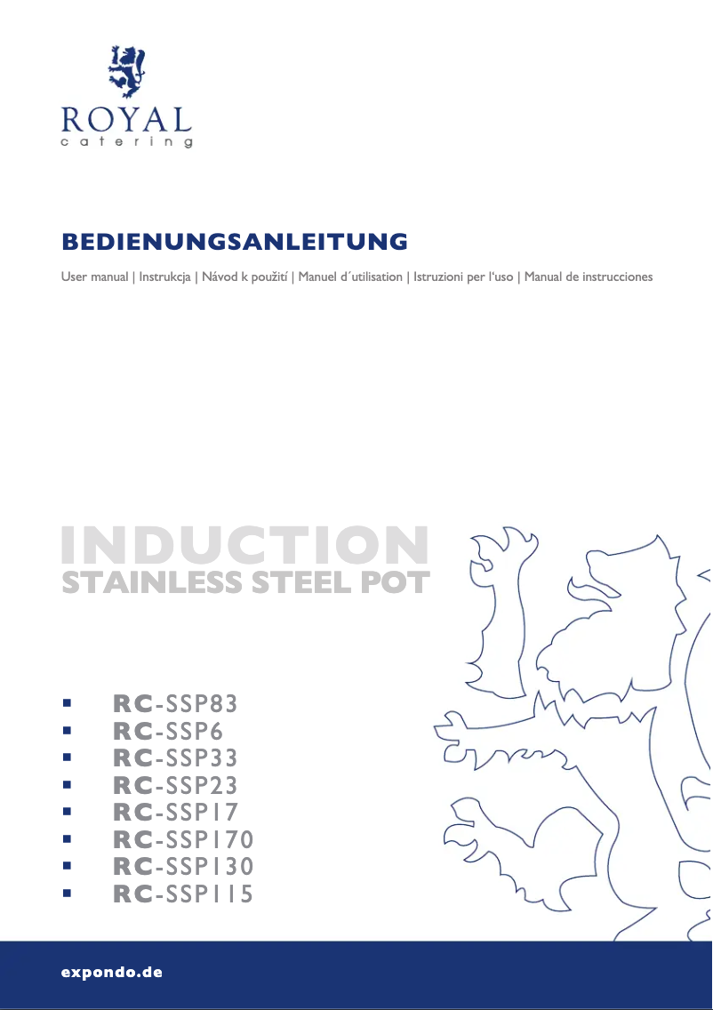 Imagen de la primera página del manual del dispositivo RC-SSP33