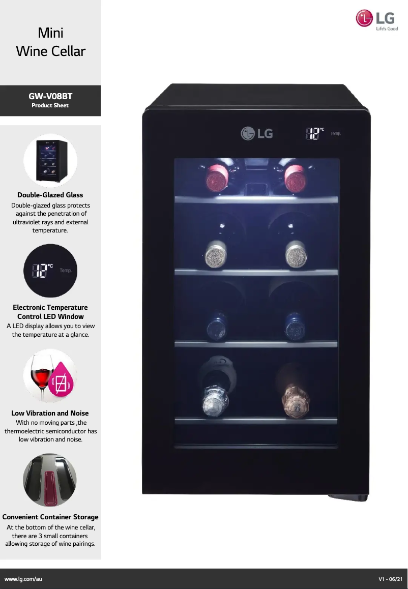 Imagen de la primera página del manual del dispositivo GW-V08BT