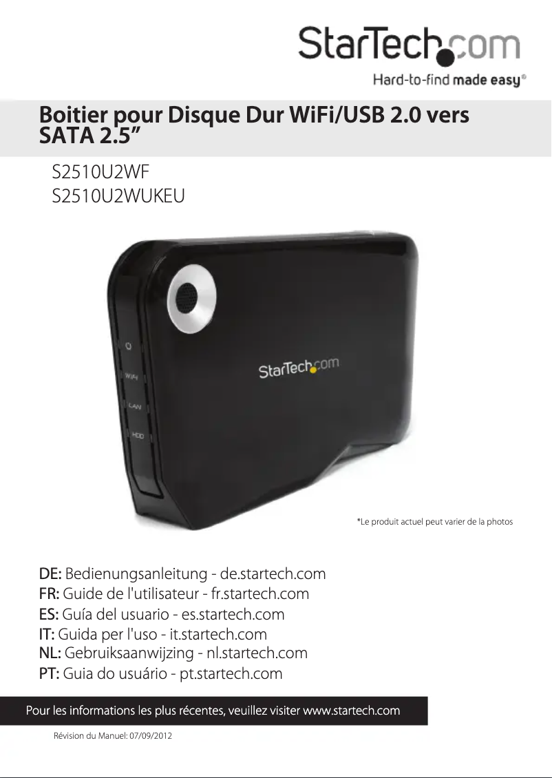 Imagen de la primera página del manual del dispositivo S2510U2WF