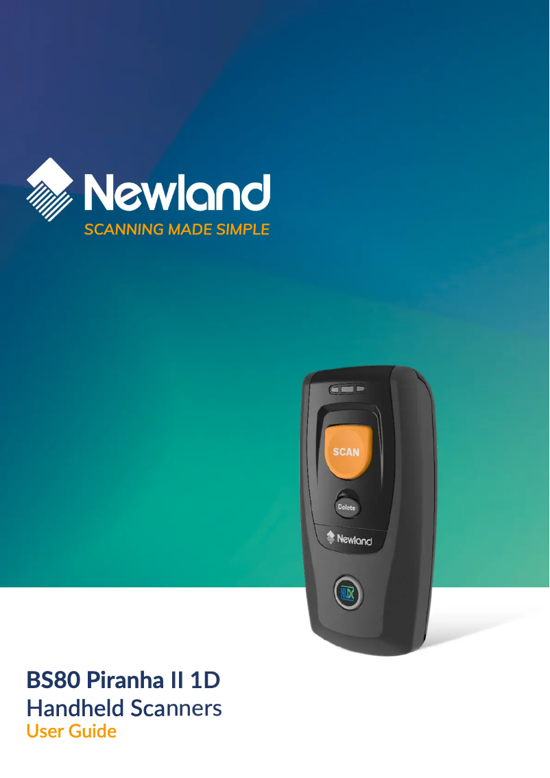 Imagen de la primera página del manual del dispositivo BS80 Piranha II 1D