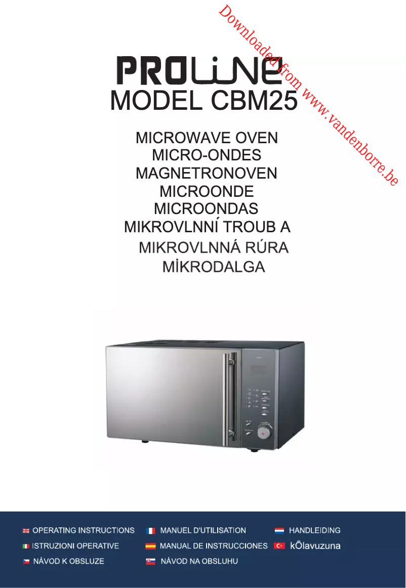 Imagen de la primera página del manual del dispositivo CBM25