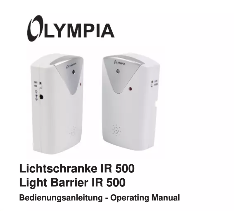 Página 1 del manual Manual de usuario Olympia IR 500