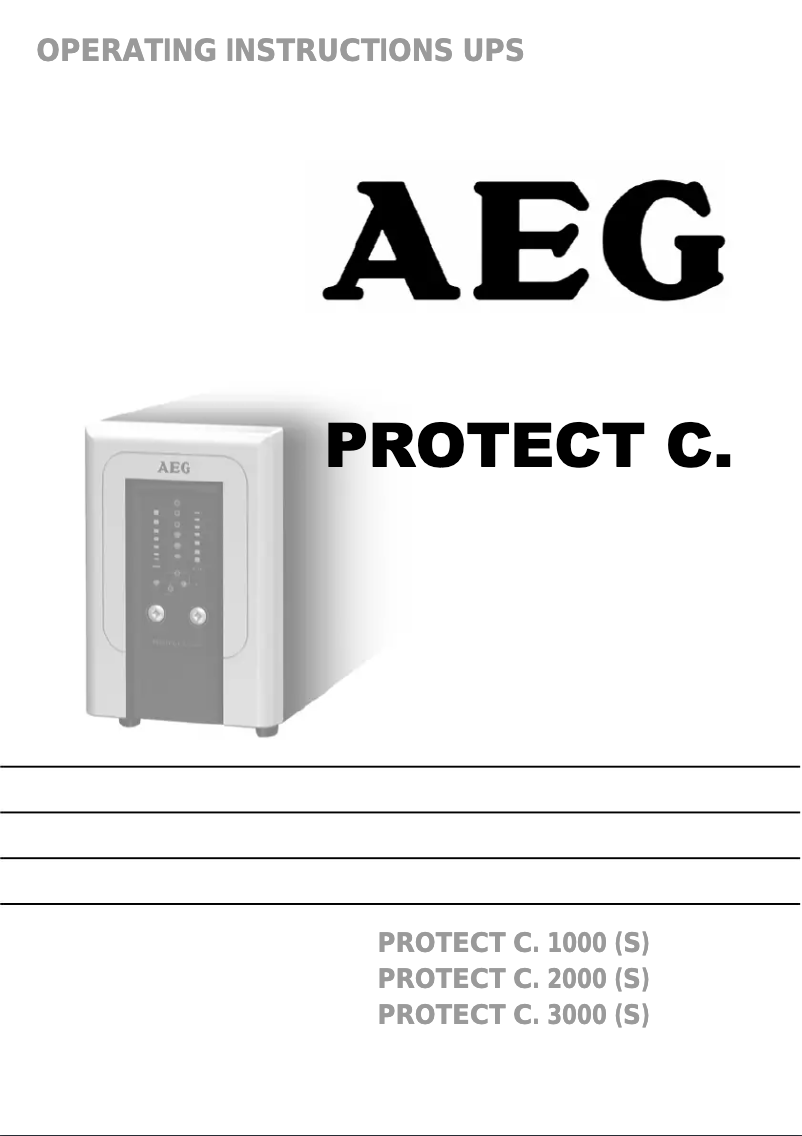 Página 1 del manual Manual de usuario AEG Protect C.1000 VA