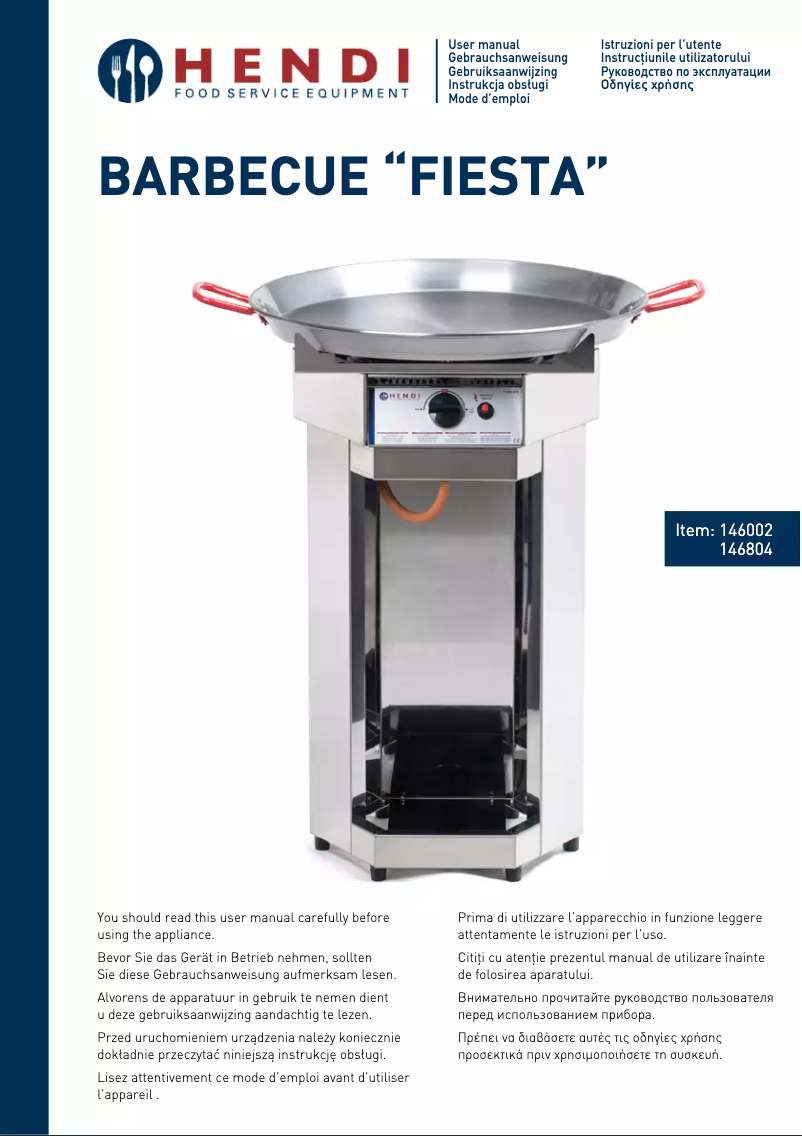 Página 1 del manual Manual de usuario Hendi 146002