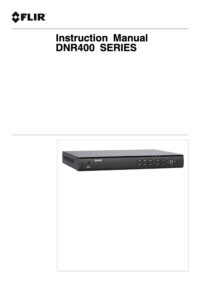 Imagen de la primera página del manual del dispositivo DNR408R3