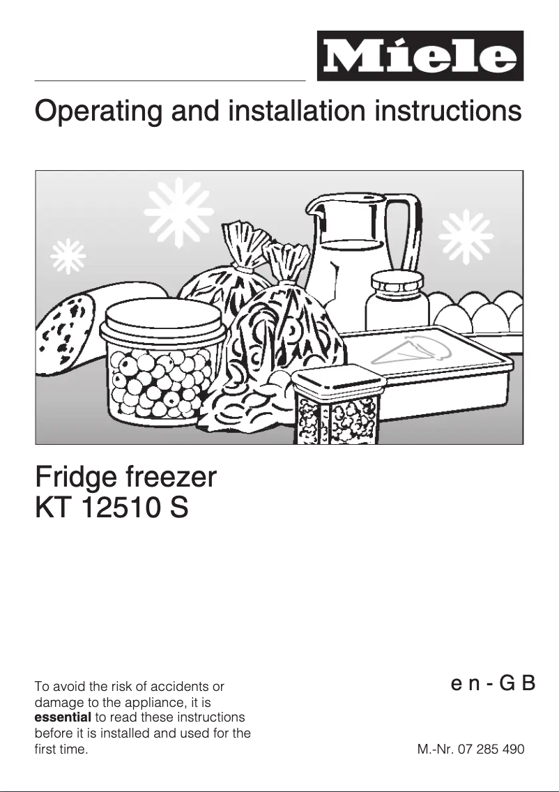 Página 1 del manual Manual de usuario Miele KT 12510 S