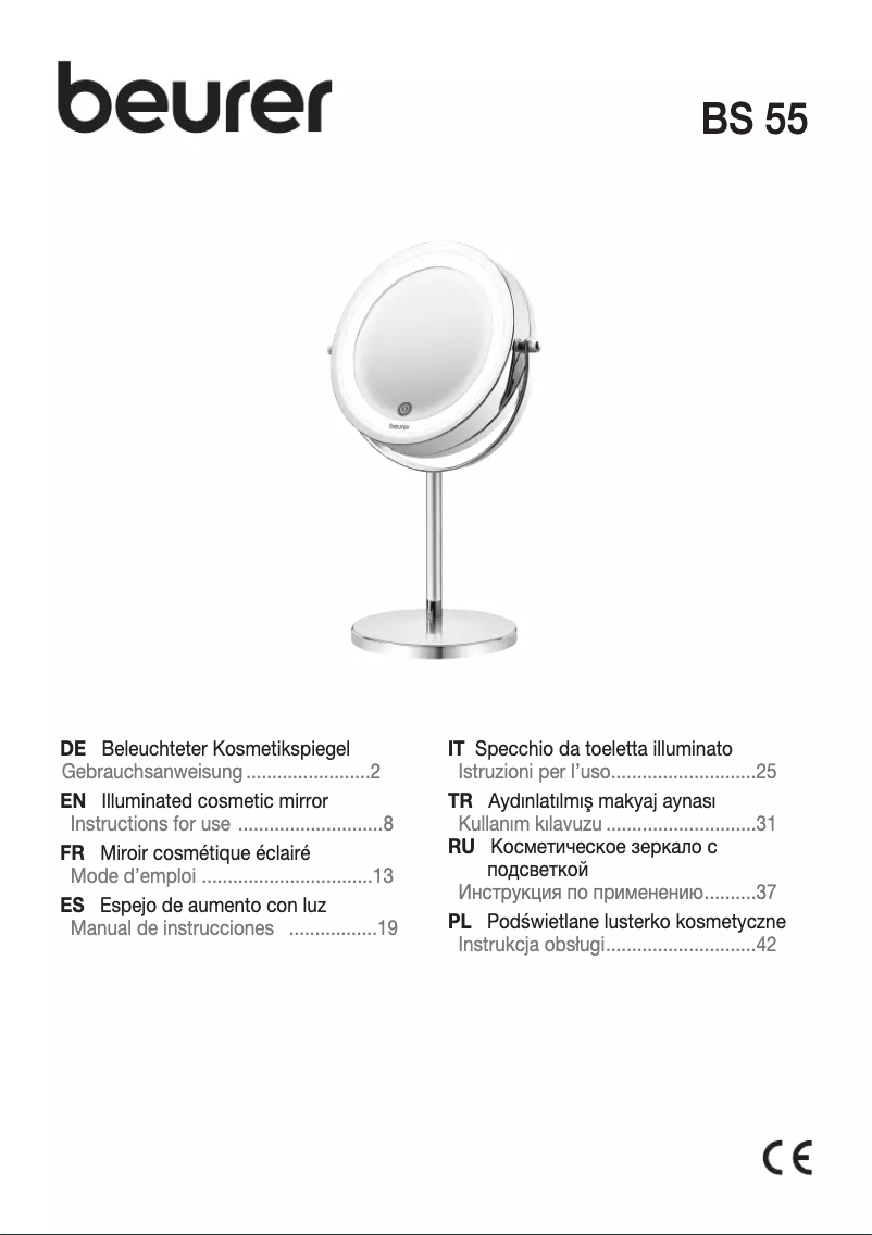 Página 1 del manual Manual de usuario Beurer BS 55