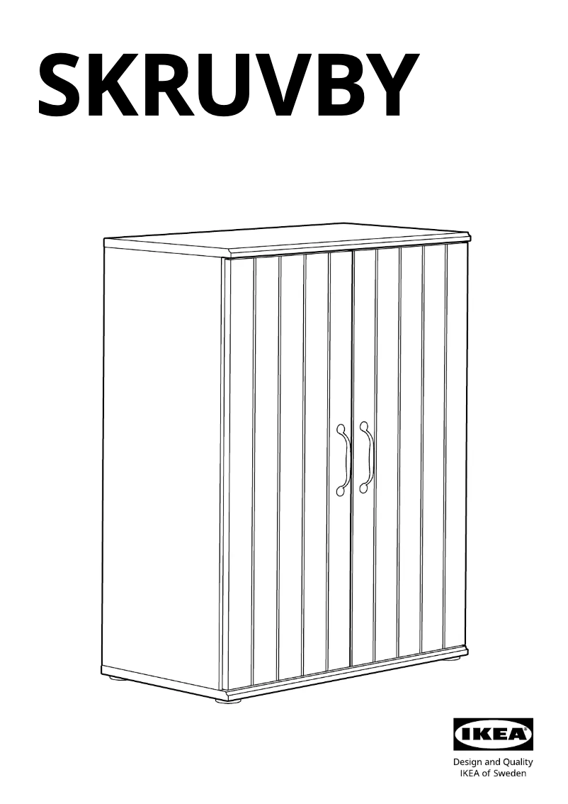 Página 1 del manual Manual de usuario Ikea SKRUVBY 105.203.59