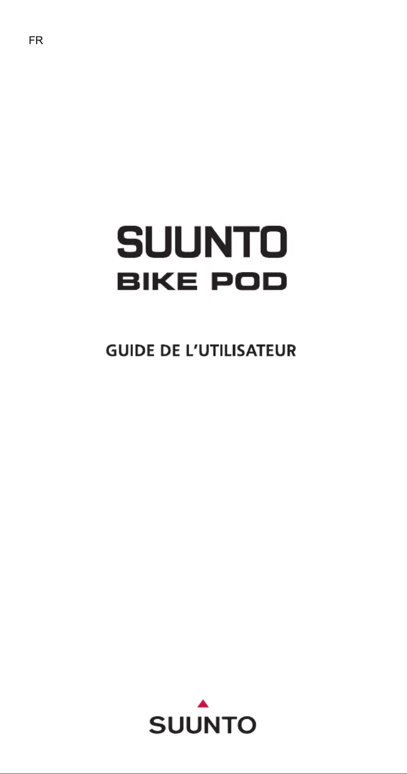 Página nº 1 - Manual de usuario Suunto Bike POD