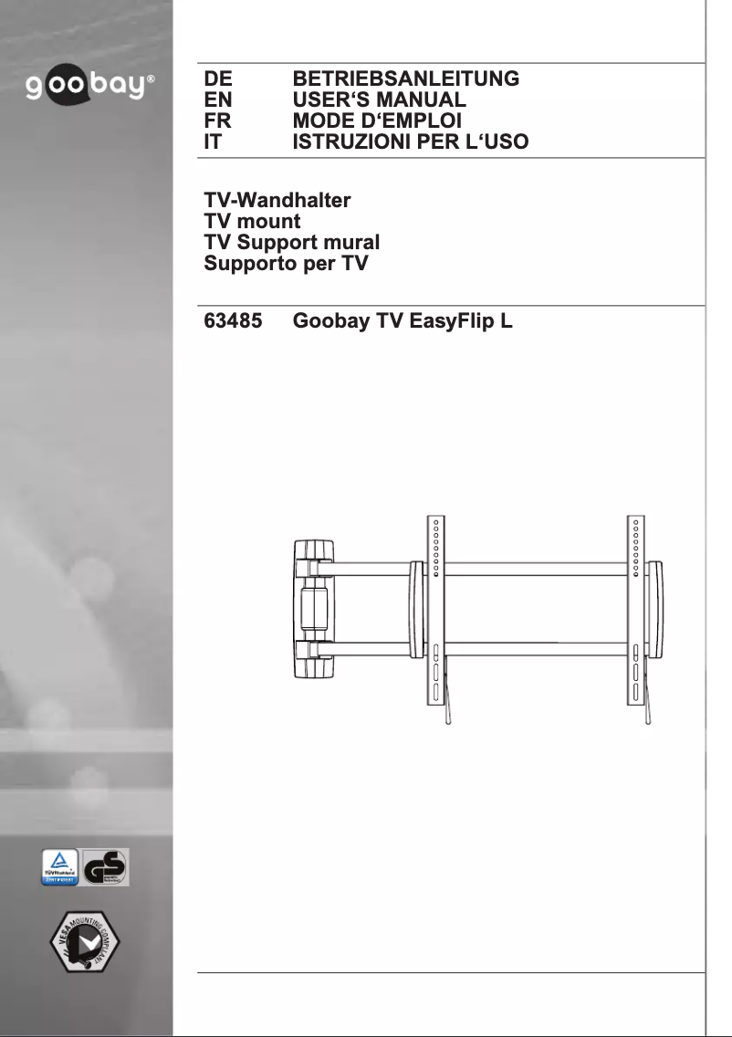 Imagen de la primera página del manual del dispositivo TV EasyFlip M
