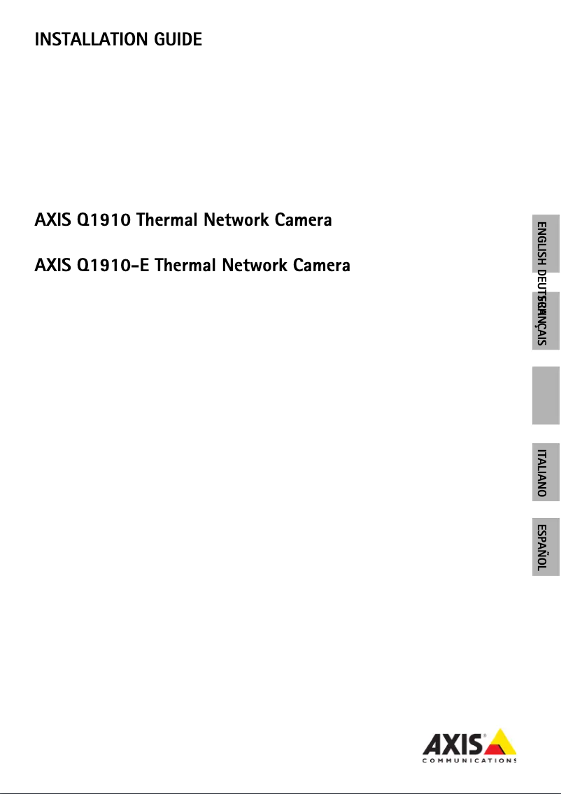 Imagen de la primera página del manual del dispositivo Q1910