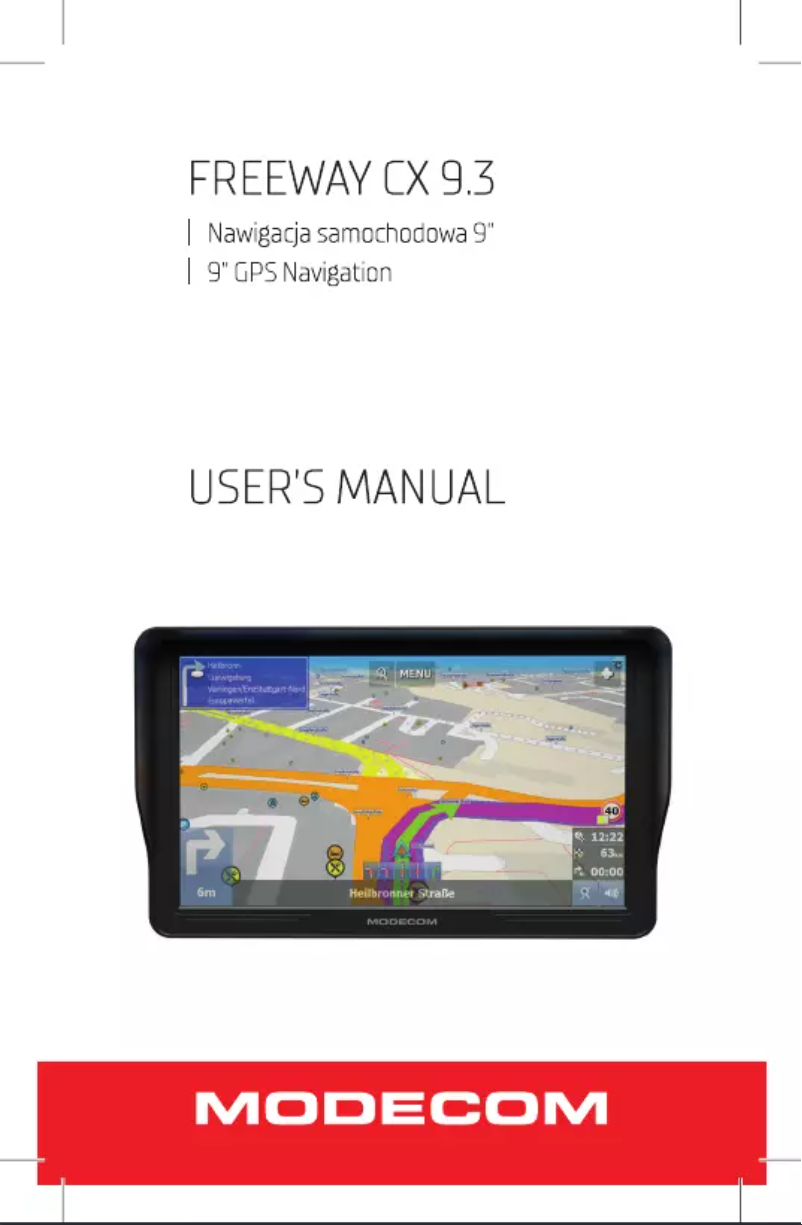 Página 1 del manual Manual de usuario ModeCom Freeway CX 9.3