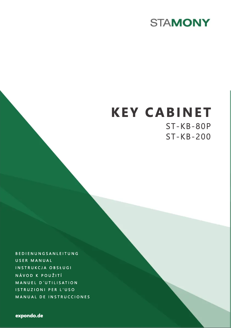 Imagen de la primera página del manual del dispositivo ST-KB-80P