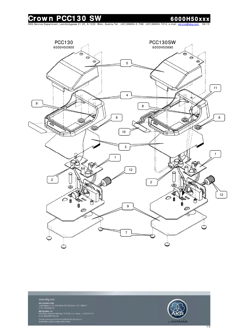 Imagen de la primera página del manual del dispositivo PCC-130SW