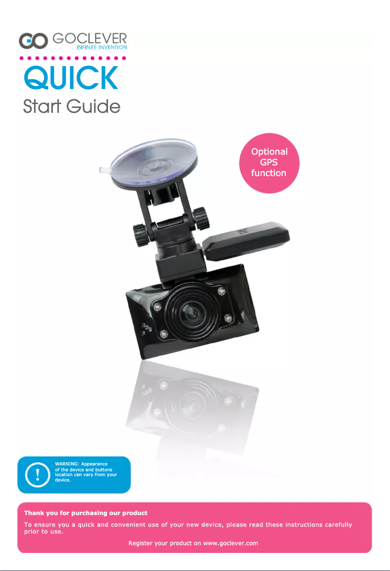 Página 1 del manual Manual de usuario GoClever TITANIUM GPS