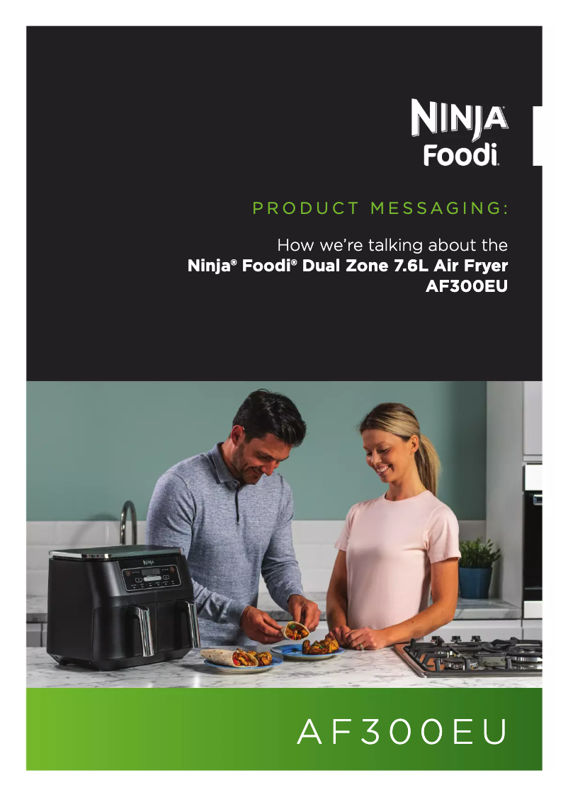 Página 1 del manual Ficha técnica Ninja Foodi AirFryer AF300EU