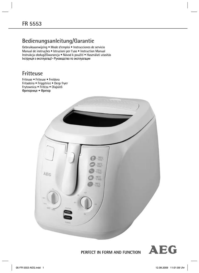 Imagen de la primera página del manual del dispositivo FR 5553