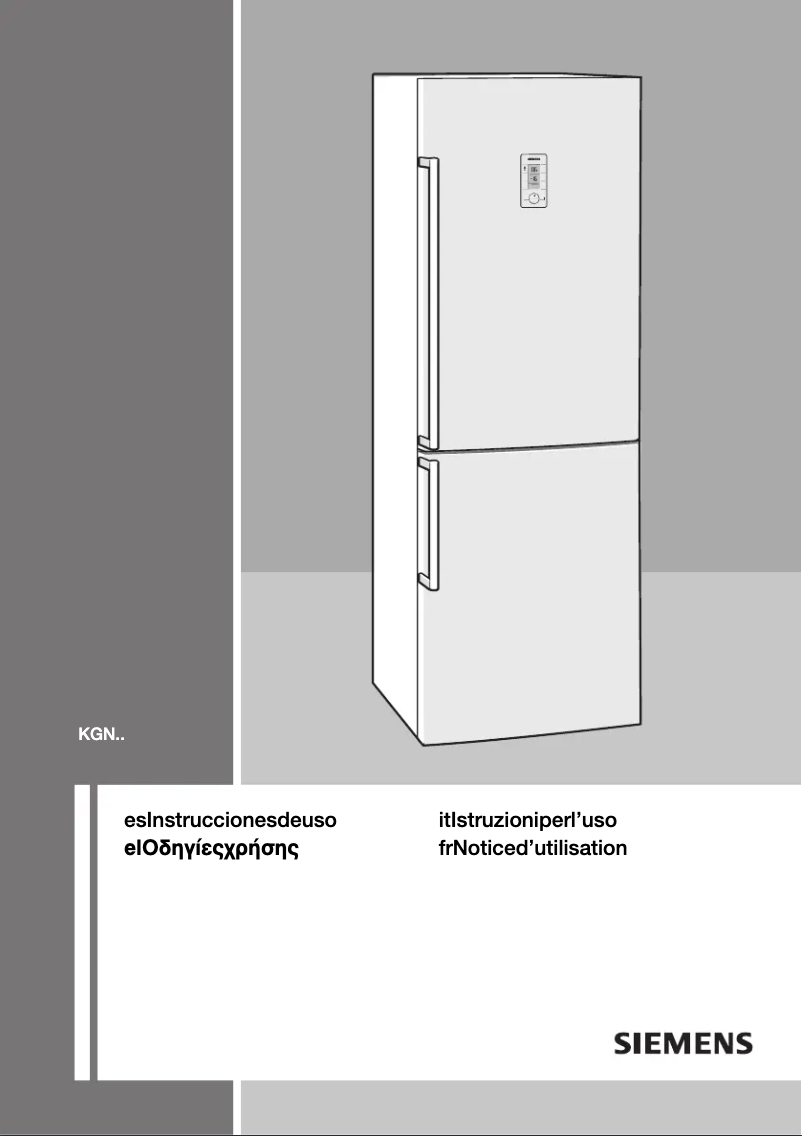 Imagen de la primera página del manual del dispositivo KG49NP95