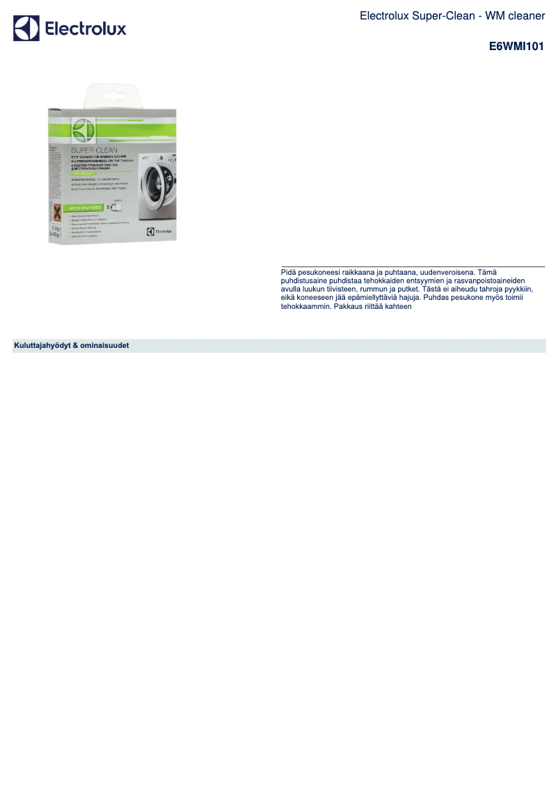 Imagen de la primera página del manual del dispositivo E6WMI101