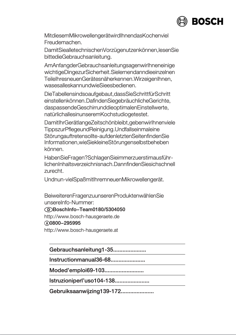 Página nº 1 - Manual de usuario Bosch HMT8556