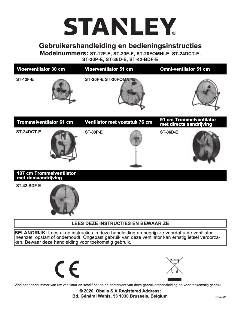Imagen de la primera página del manual del dispositivo ST-12F-E