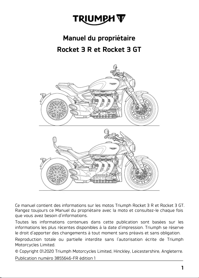 Imagen de la primera página del manual del dispositivo Rocket 3 R