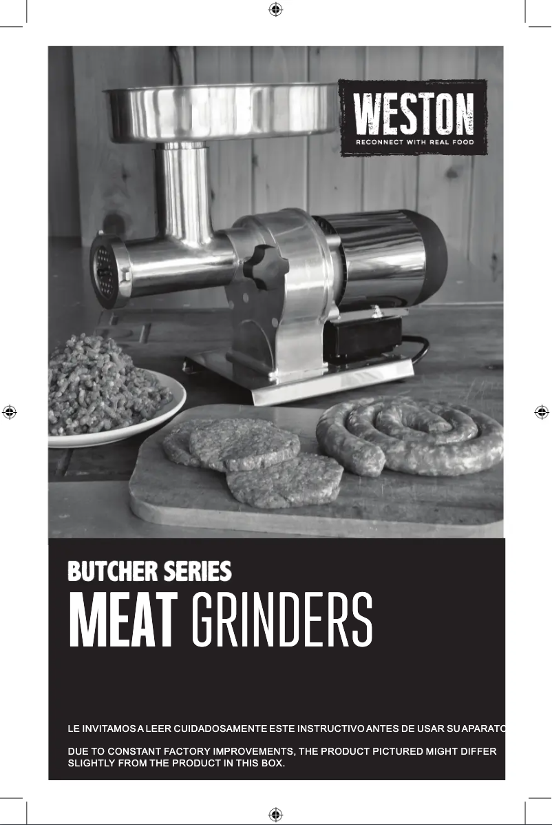 Imagen de la primera página del manual del dispositivo Butcher Series 09-0501-W