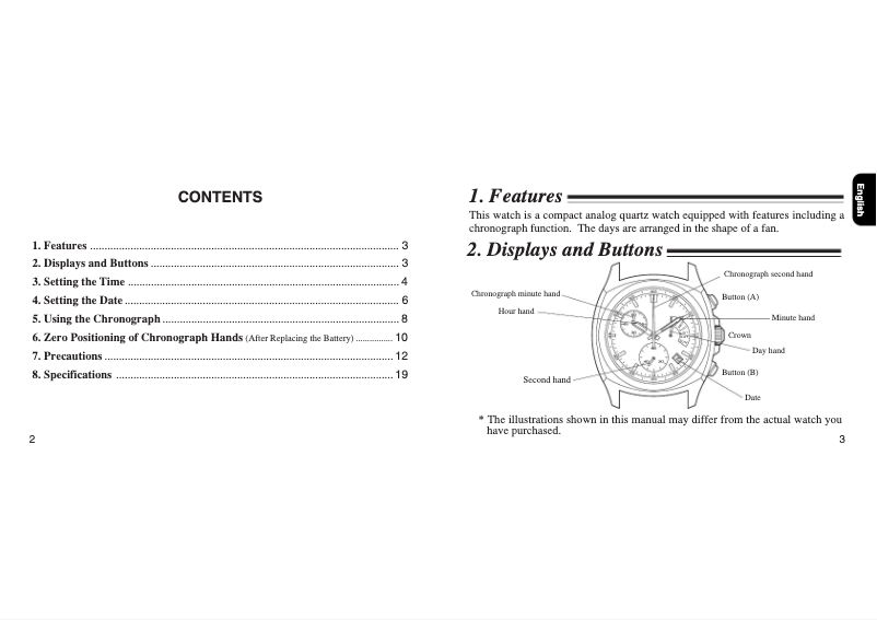 Página nº 1 - Manual de usuario Citizen CAL F560