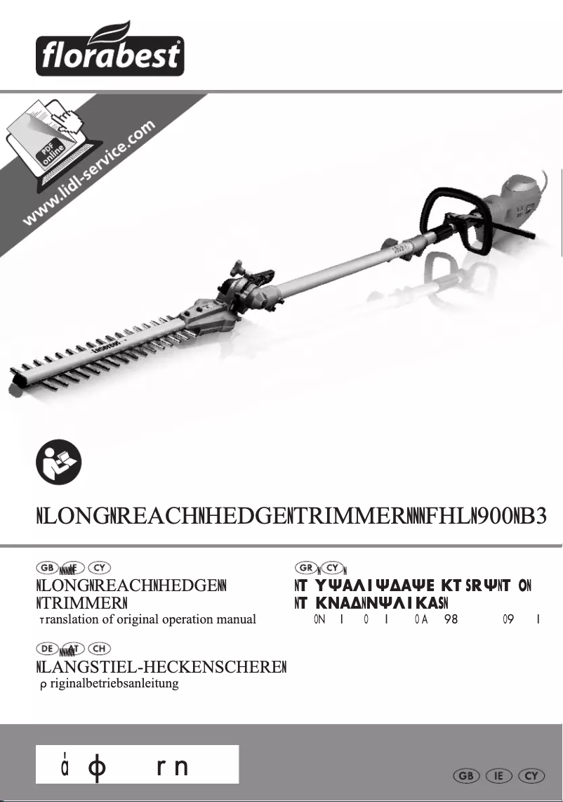 Imagen de la primera página del manual del dispositivo FHL 900 B3