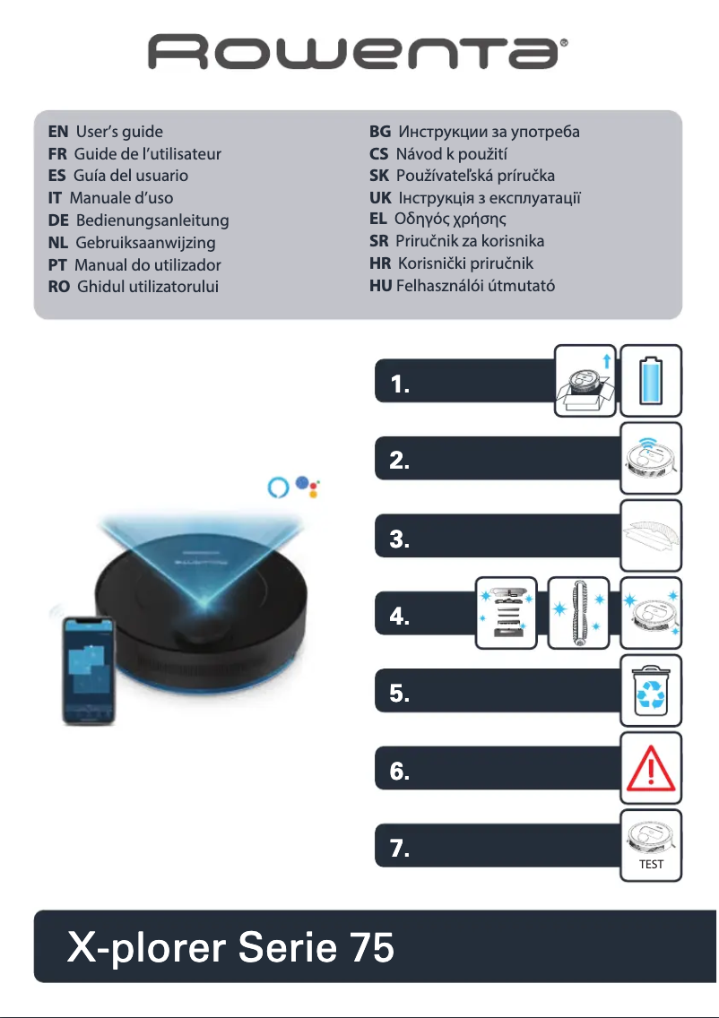 Imagen de la primera página del manual del dispositivo X-plorer Serie 75 RR7647