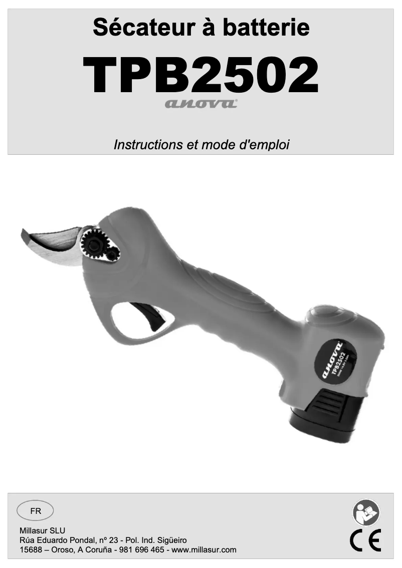 Imagen de la primera página del manual del dispositivo TPB2502