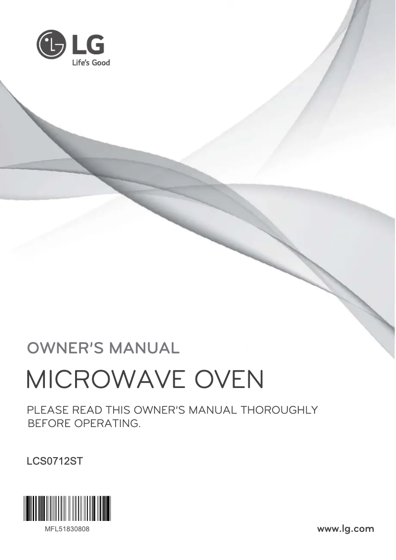 Página 1 del manual Manual de usuario LG LCS0712ST