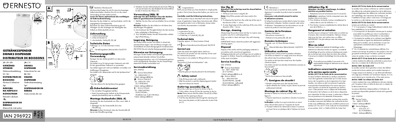 Página 1 del manual Manual de usuario Ernesto GS-4853