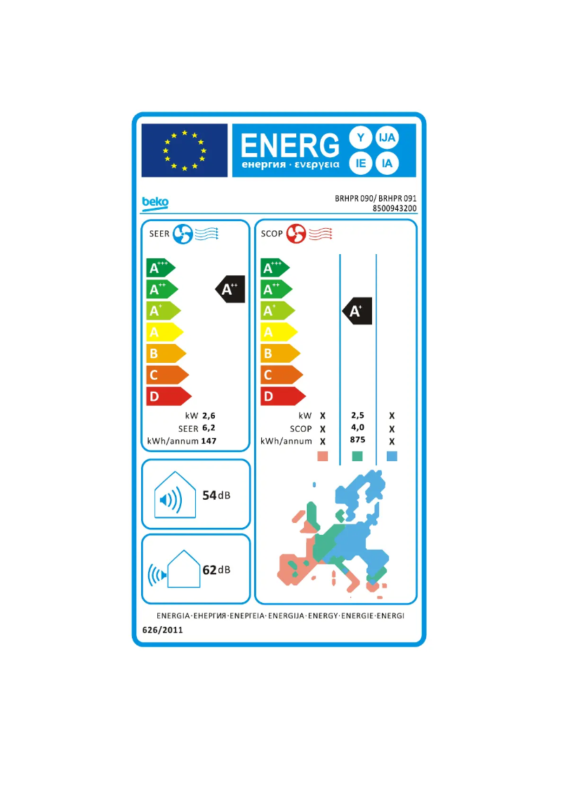 Imagen de la primera página del manual del dispositivo BRHPR 090
