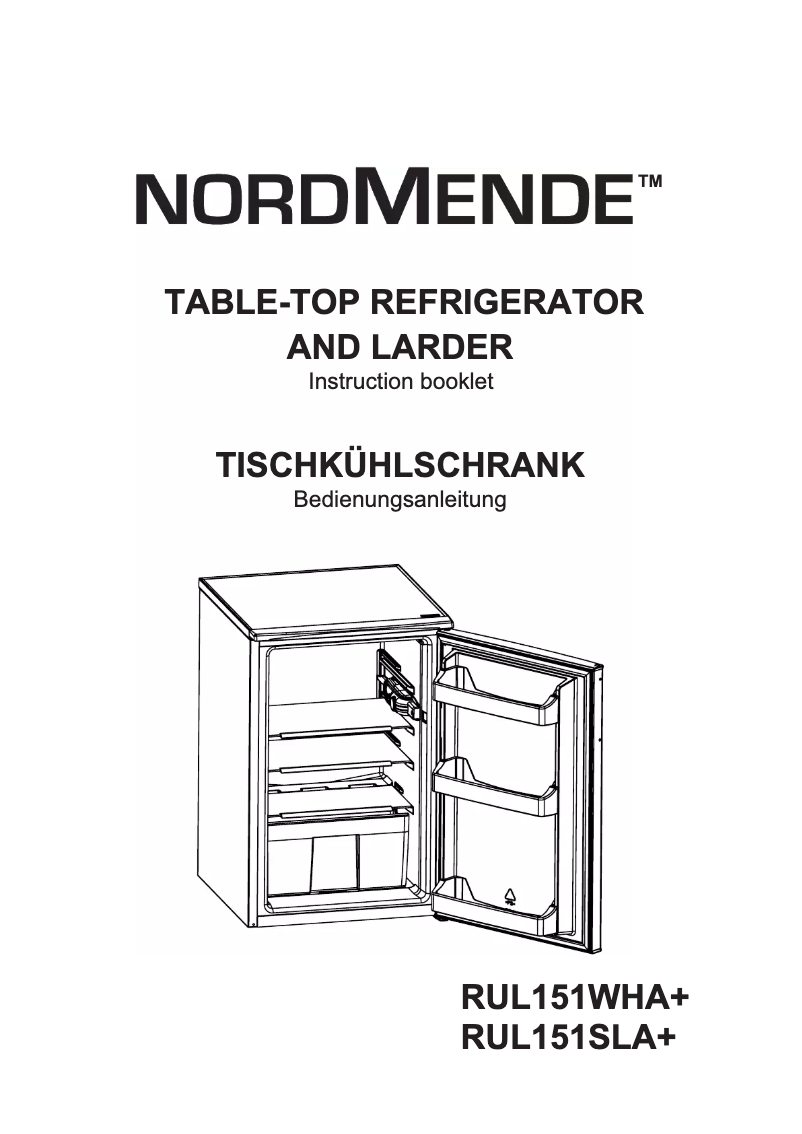Página 1 del manual Manual de usuario Nordmende RUL151WHA