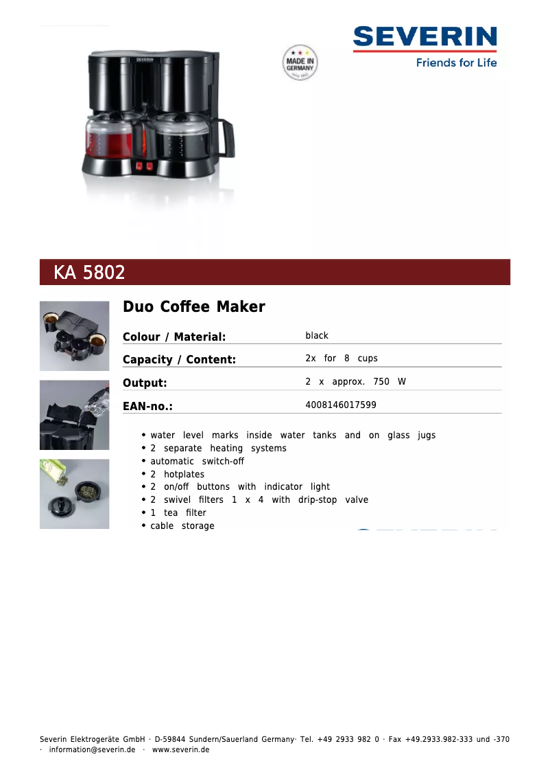 Imagen de la primera página del manual del dispositivo KA 5802