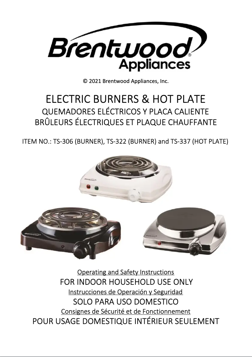 Imagen de la primera página del manual del dispositivo TS-306