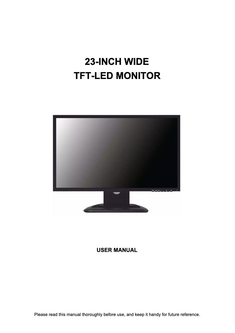 Página nº 1 - Manual de usuario Orion 23LEDE