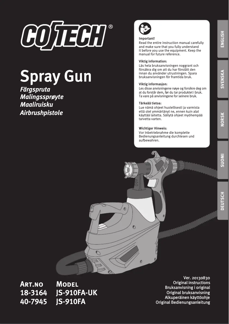 Página nº 1 - Manual de usuario Cotech JS-910FA