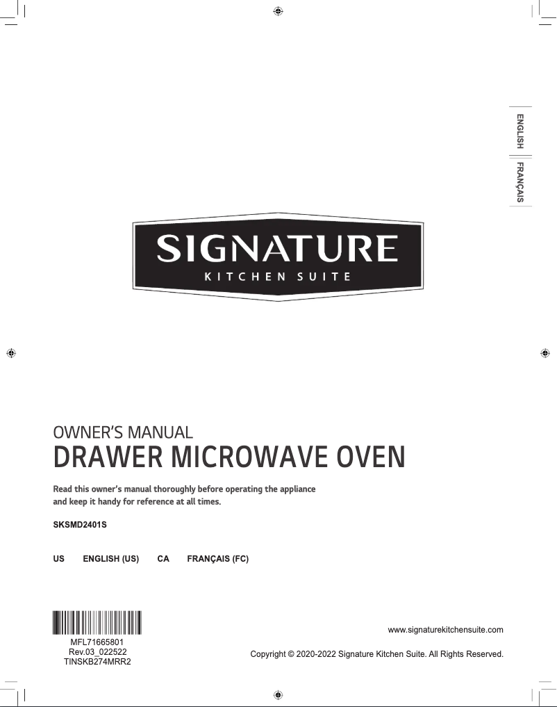 Página 1 del manual Manual de usuario Signature SKSMD2401S