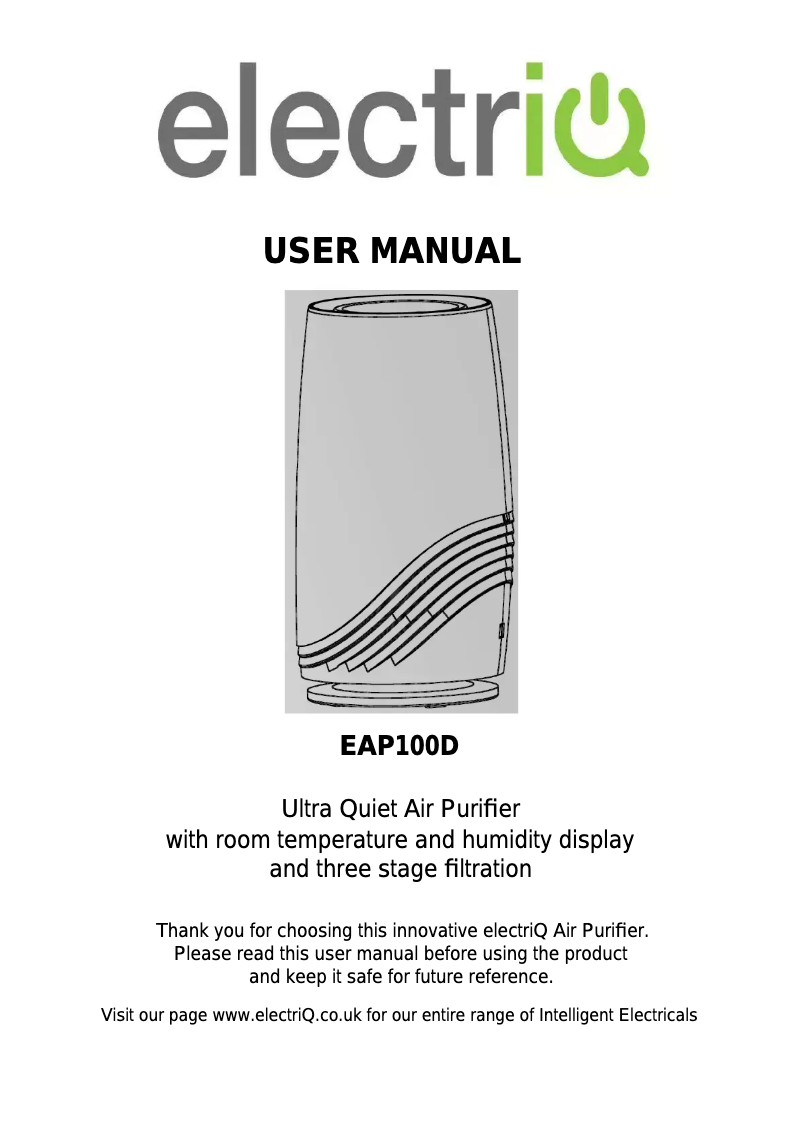 Imagen de la primera página del manual del dispositivo EAP100D