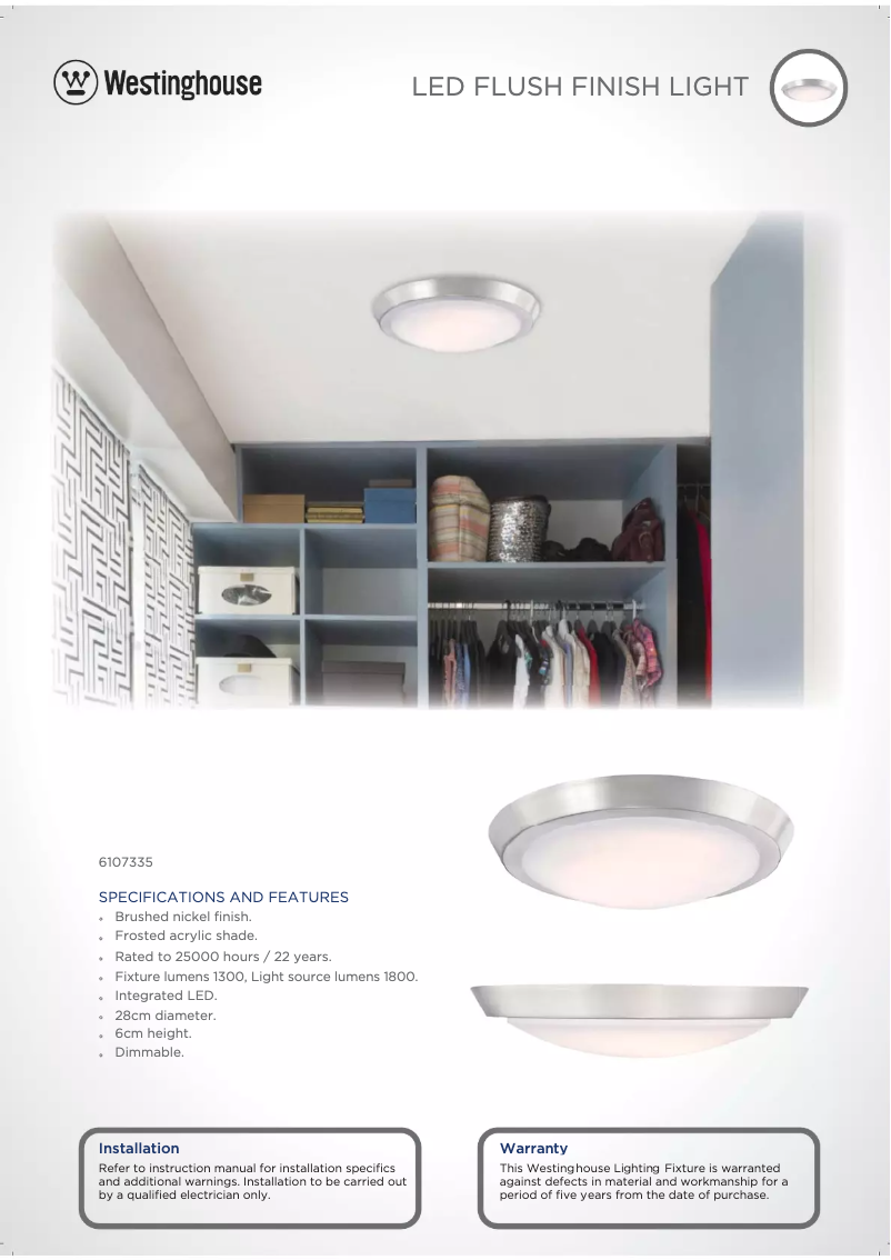 Imagen de la primera página del manual del dispositivo 6107335